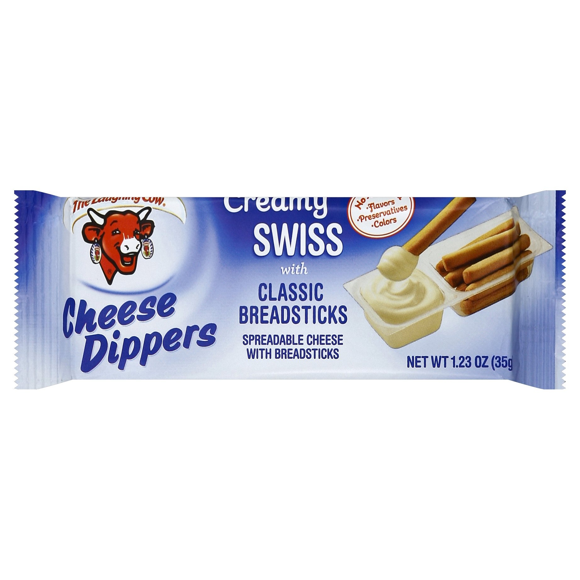 The Laughing Cow Creamy Swiss Cheese Dippers With Classic Breadsticks