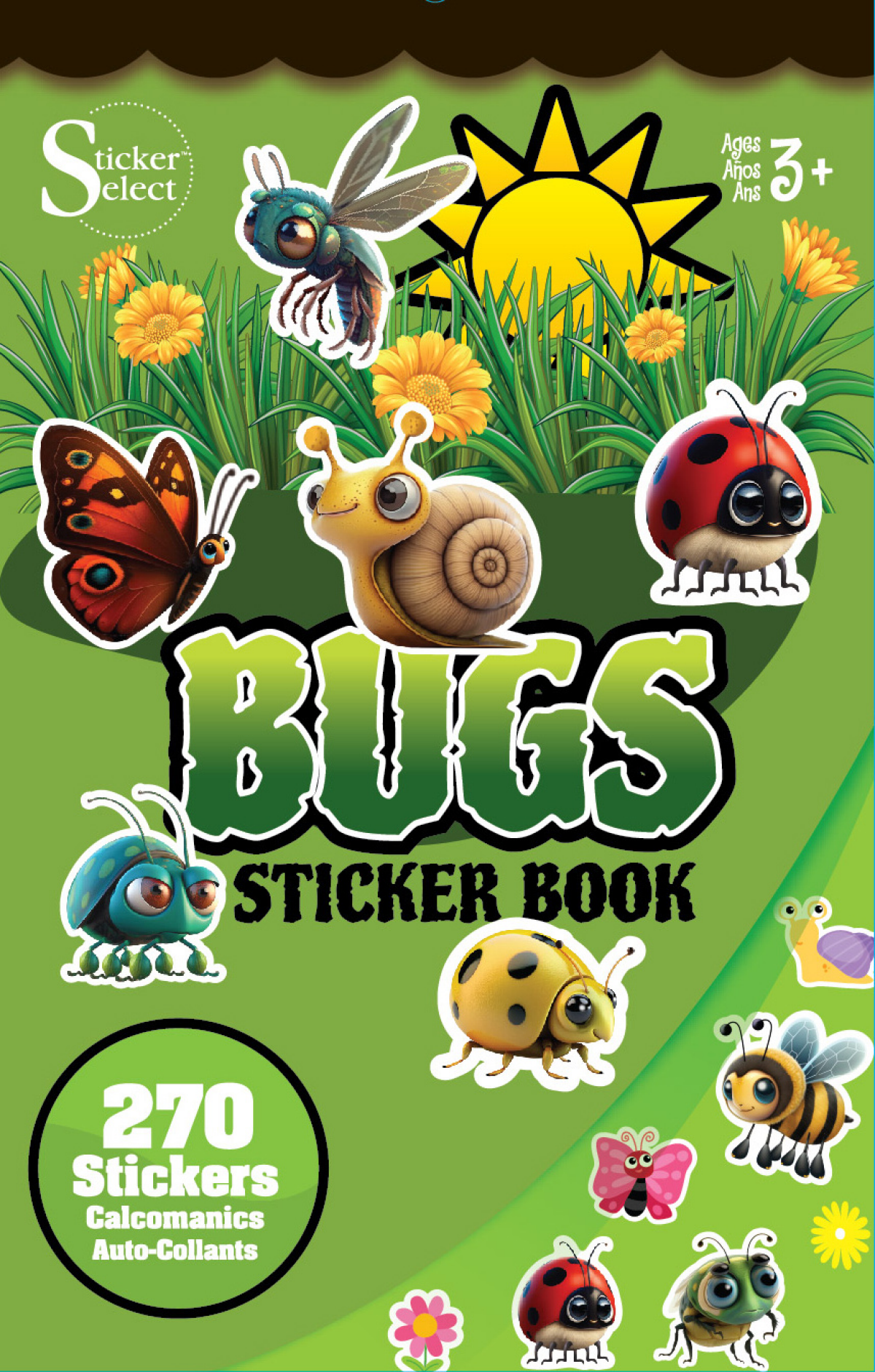 slide 1 of 1, Sticker Select Sticker Book Bugs, 1 ct