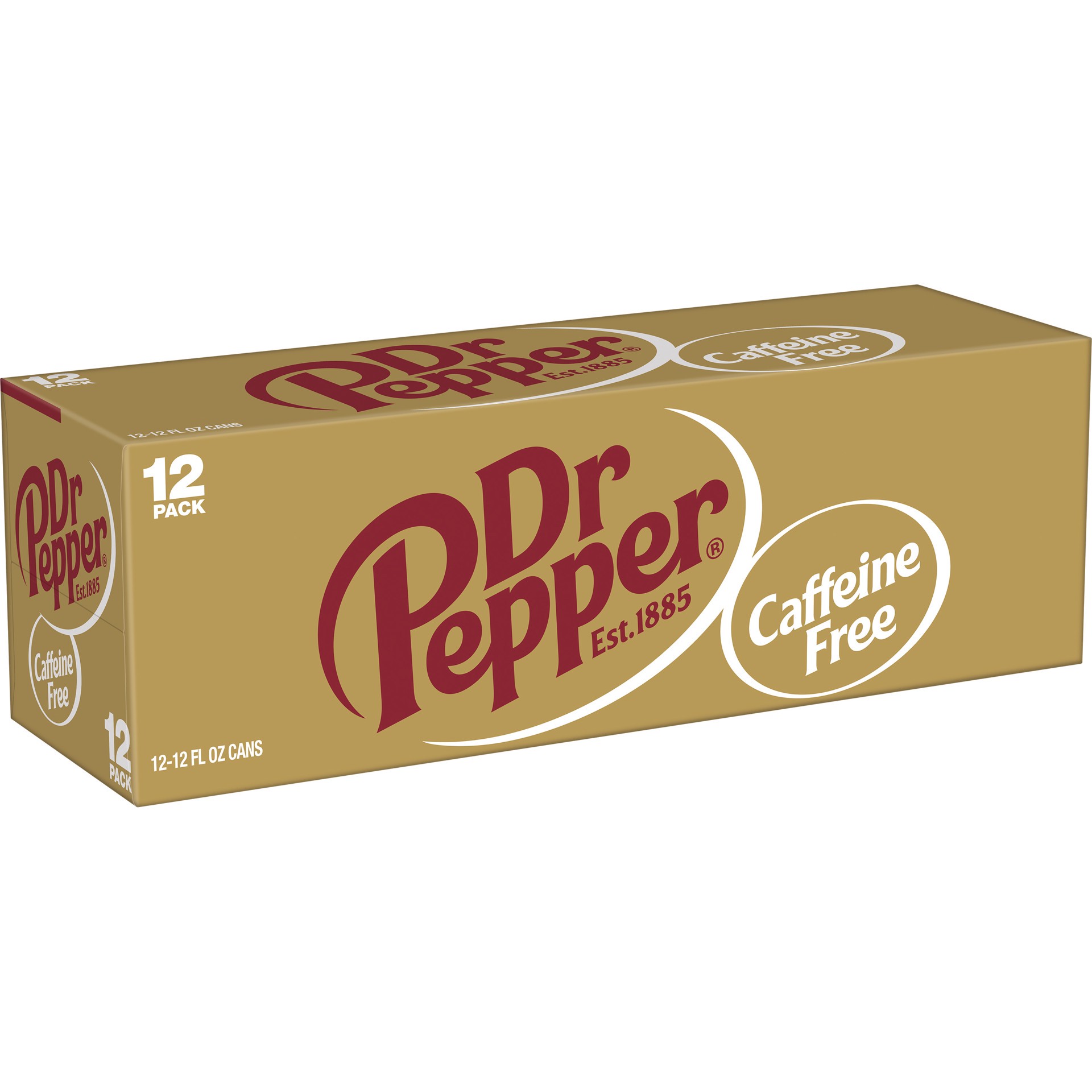 slide 5 of 5, Dr Pepper Caffeine Free - 12 ct, 12 ct; 12 fl oz