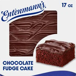 Entenmann's Chocolate Fudge Iced Cake, 17 oz, Sheet Cake, Box