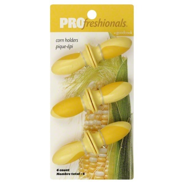 slide 1 of 1, Good Cook Pro-Fresh-Ionals Corn Holders, 6 ct