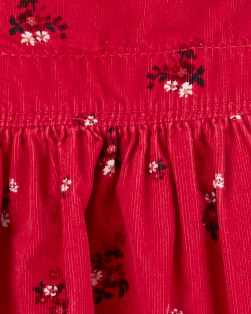 slide 3 of 3, Oshkosh Baby Floral Print Jumper Dress Red 12M, 1 ct