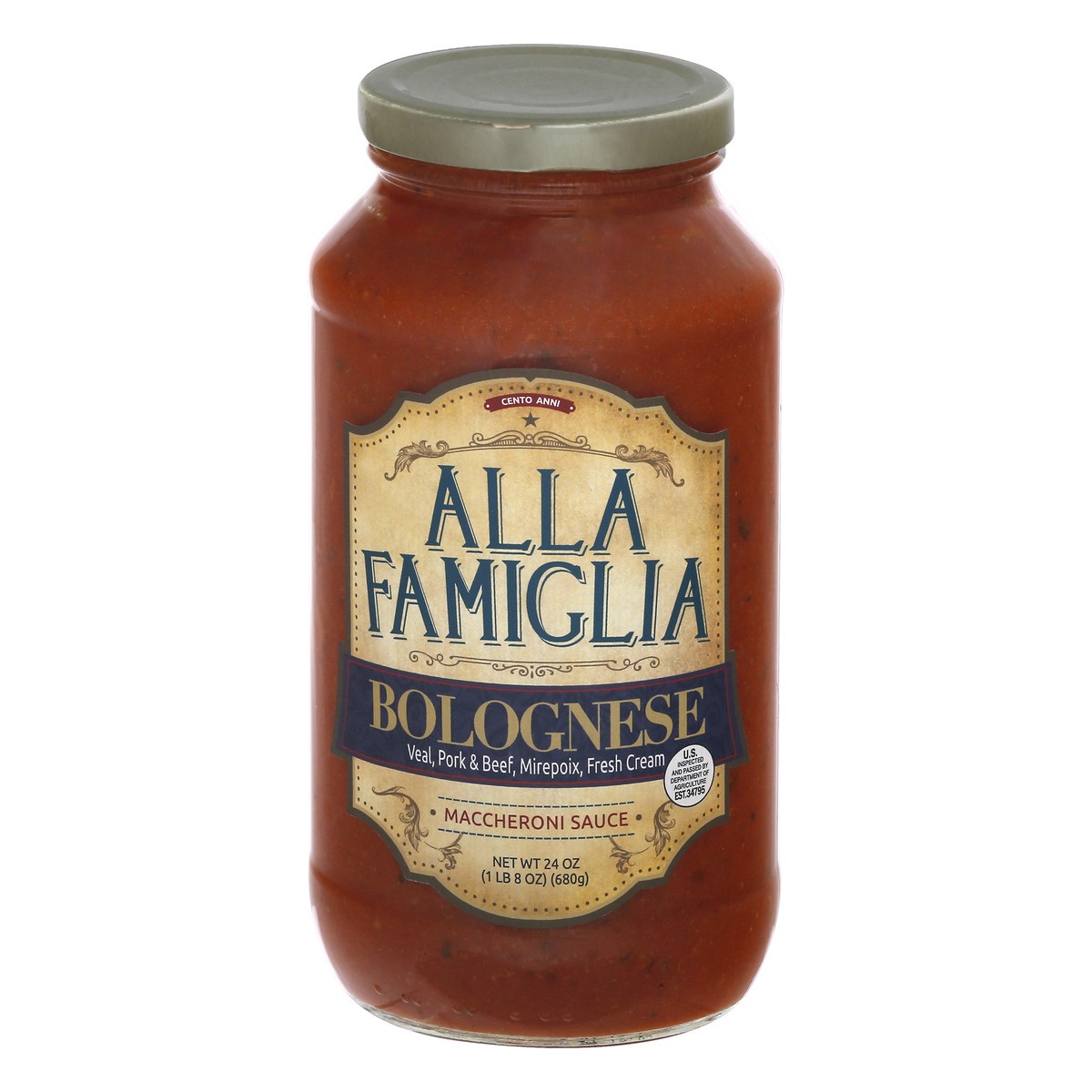 slide 7 of 13, Alla Famiglia Bolognese Sauce, 24 oz
