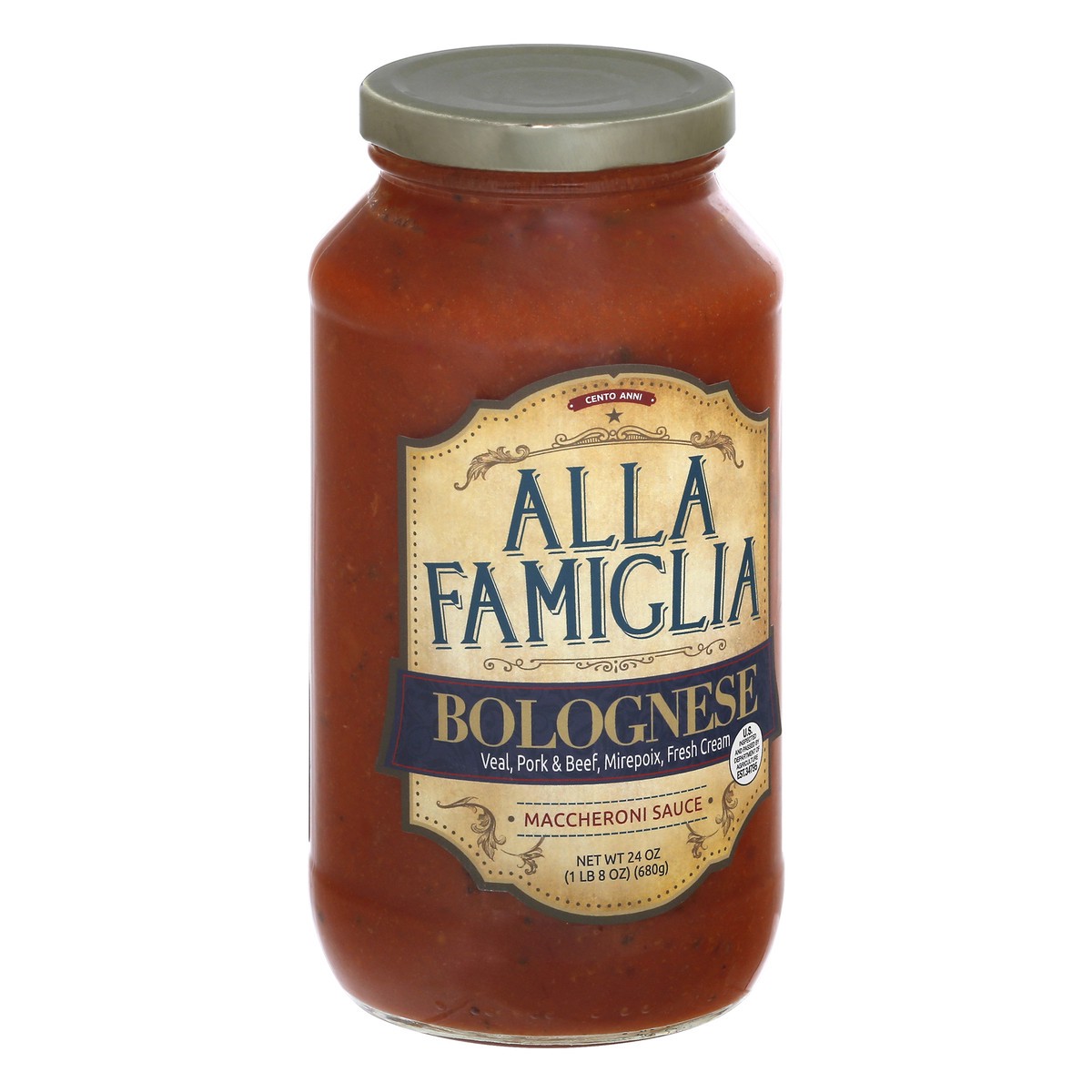 slide 6 of 13, Alla Famiglia Bolognese Sauce, 24 oz