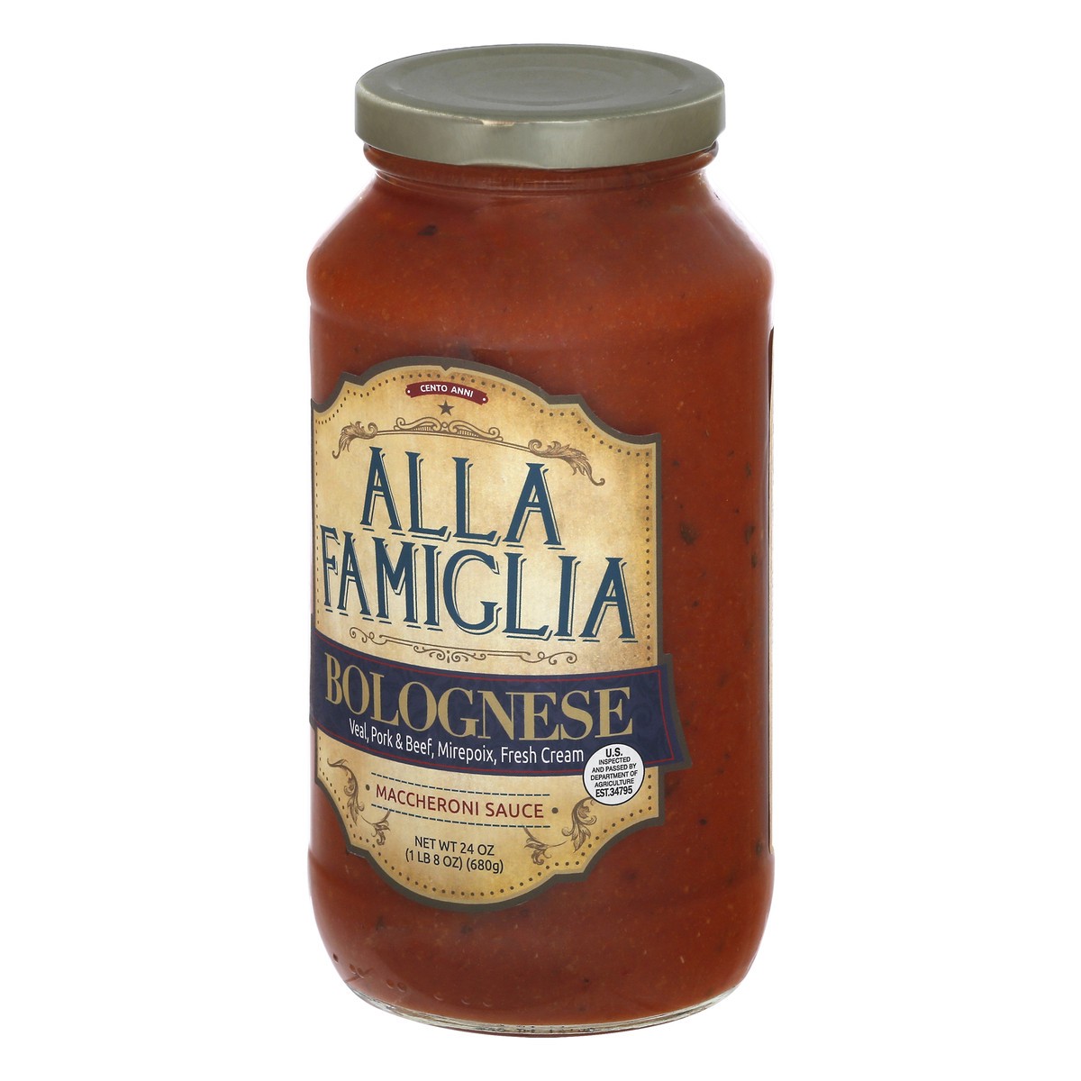 slide 12 of 13, Alla Famiglia Bolognese Sauce, 24 oz