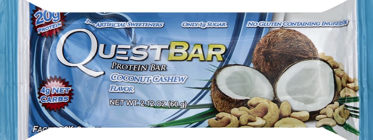 slide 5 of 6, Quest Coconut Cashew Protein Bar, 1 ct