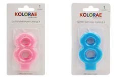 Kolorae Glitter Birthday Candle 8 ea