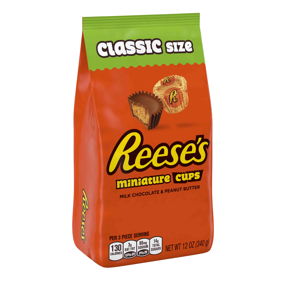 slide 7 of 10, Reese's Peanut Butter Cups Miniatures Candy, 12 oz