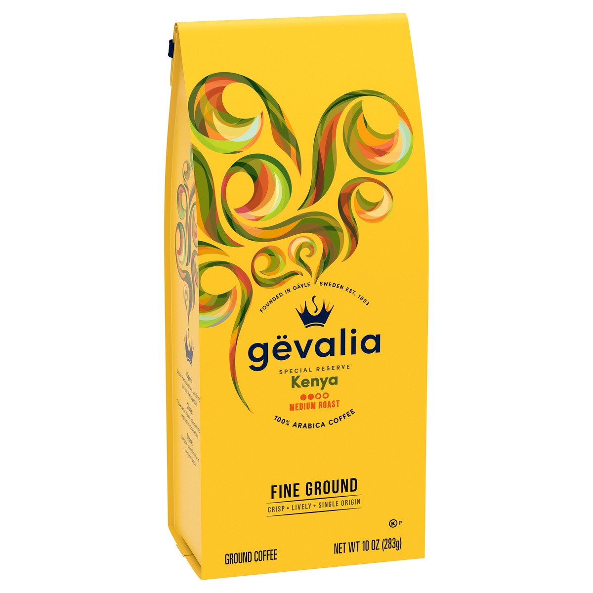 slide 2 of 9, Gevalia Special Reserve Kenya Single Origin Mild Medium Roast Fine Ground Coffee, 10 oz. Bag, 10 oz