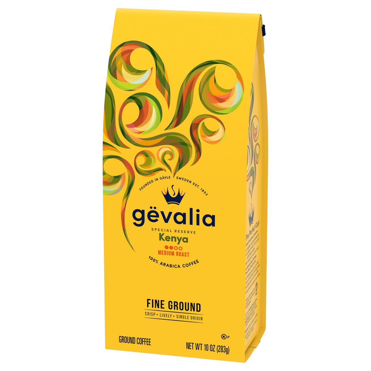 slide 9 of 9, Gevalia Special Reserve Kenya Single Origin Mild Medium Roast Fine Ground Coffee, 10 oz. Bag, 10 oz