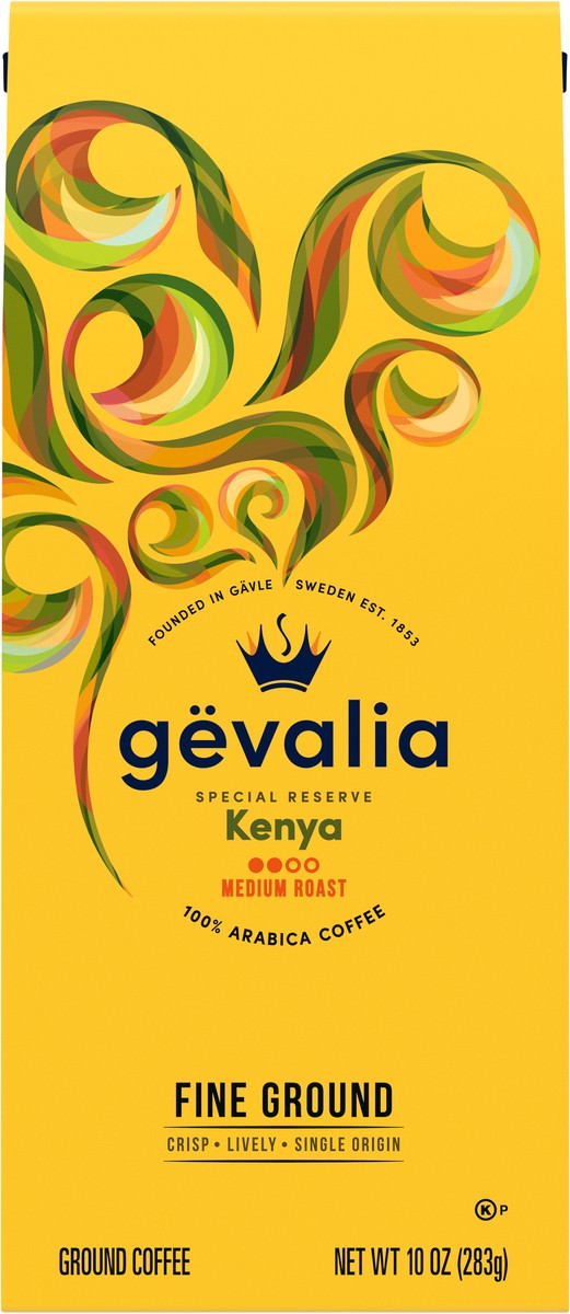 slide 3 of 9, Gevalia Special Reserve Kenya Single Origin Mild Medium Roast Fine Ground Coffee, 10 oz. Bag, 10 oz