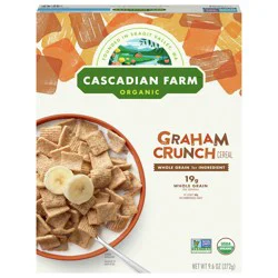 Cascadian Farm Organic Graham Crunch Cereal, 9.6 oz