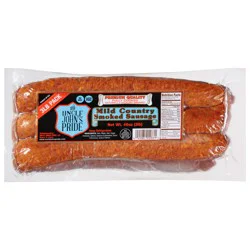 Uncle John's Pride 3 LB Pack Mild Country Smoked Smoked Sausage 48 oz