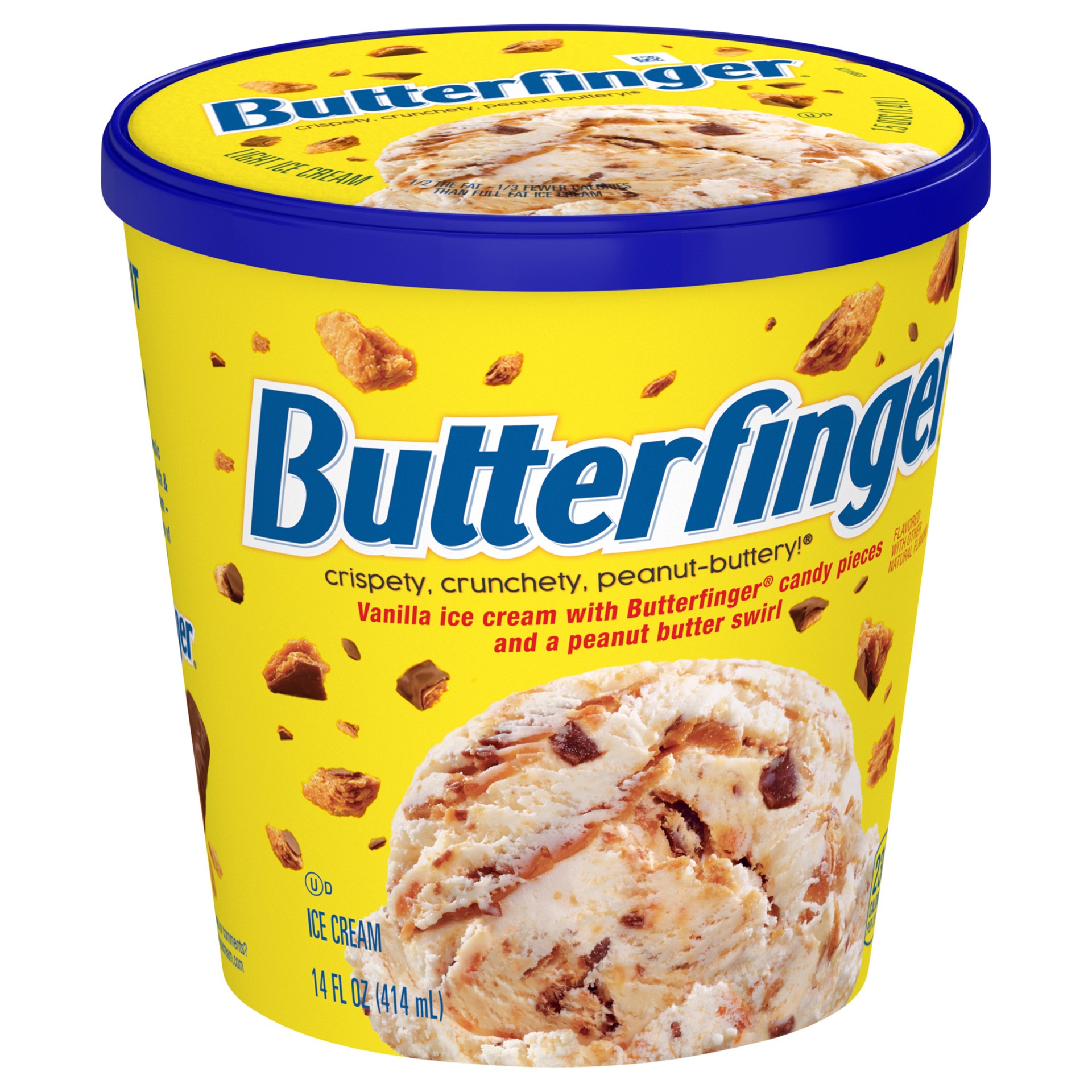 slide 2 of 5, Butterfinger Ice Cream, 14 Oz, 14 fl oz