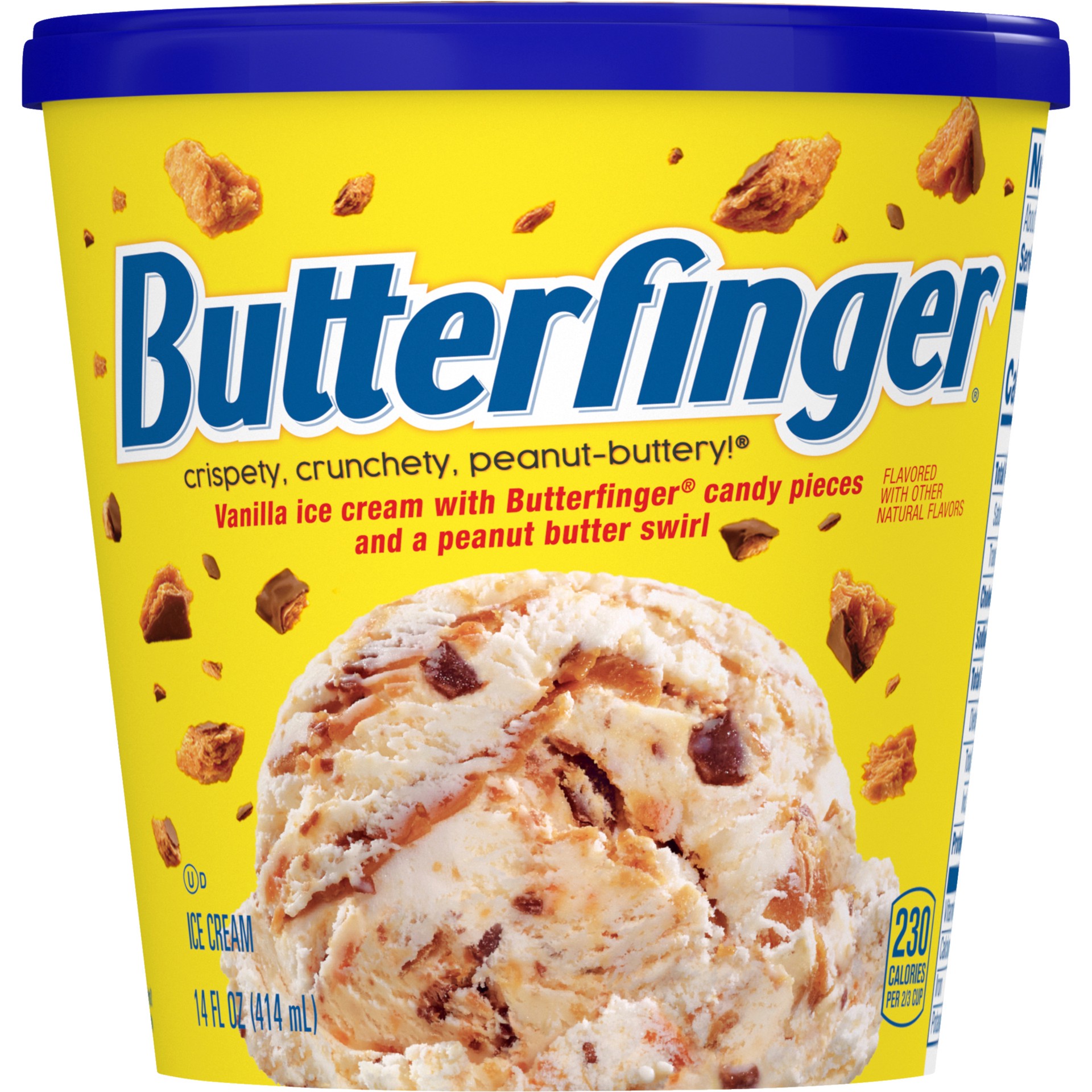 slide 1 of 5, Butterfinger Ice Cream, 14 Oz, 14 fl oz