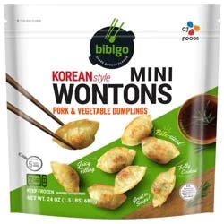 Bibigo Frozen Mini Wontons Pork & Vegetable Dumplings