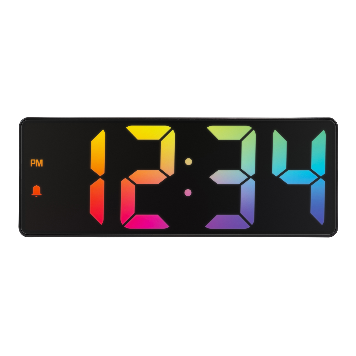 slide 1 of 9, LA CROSSE 2 inch Gradient Digital Alarm Clock with Temperature, 1 ct