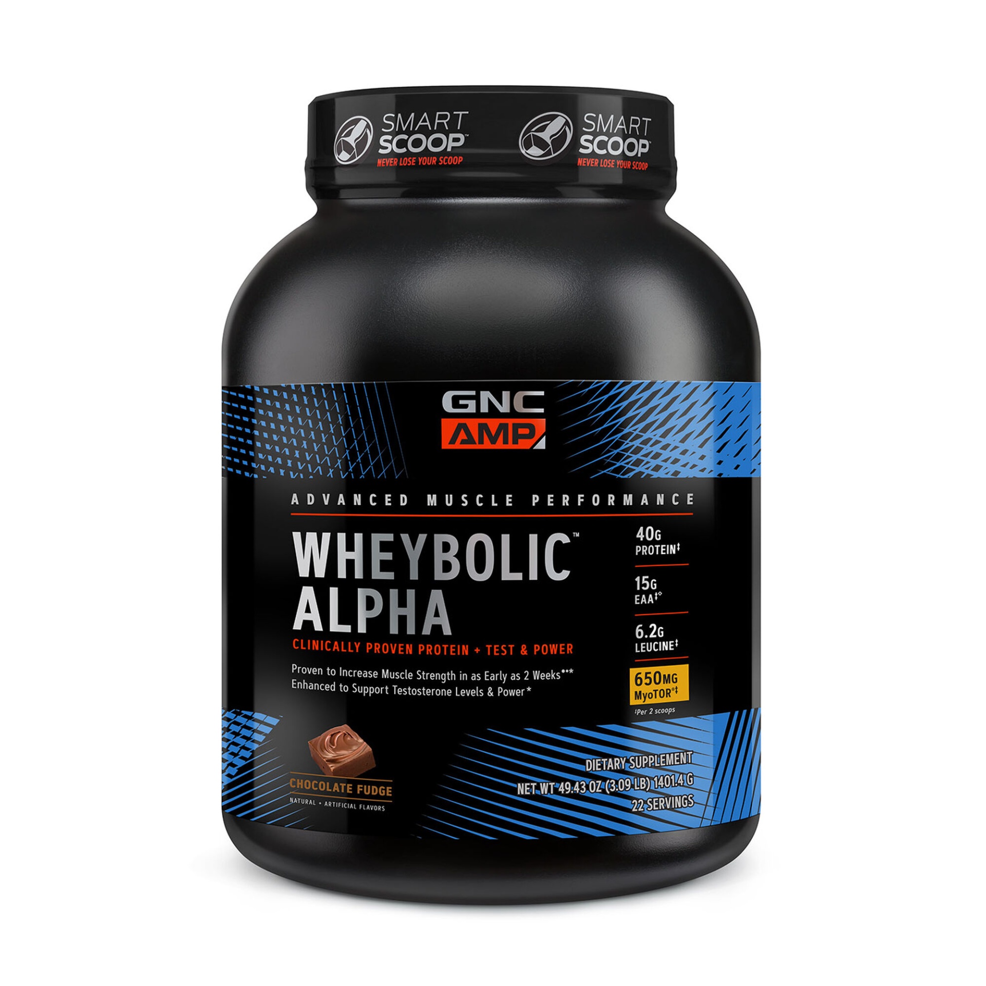 slide 1 of 1, GNC AMP Wheybolic Alpha with MyoTor- Chocolate Fudge, 1 ct