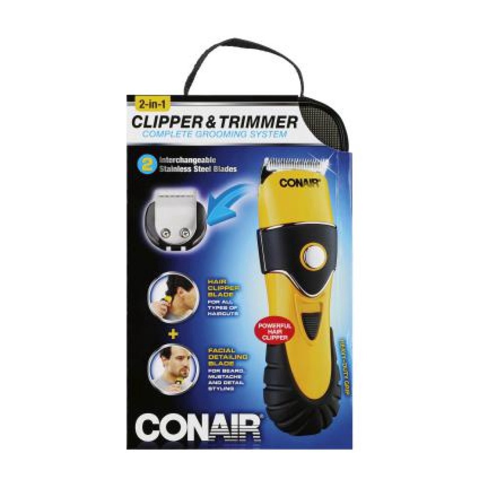 slide 1 of 3, Conair Men's 2-In-1 Complete Grooming System, Clipper And Trimmer, 1 ct