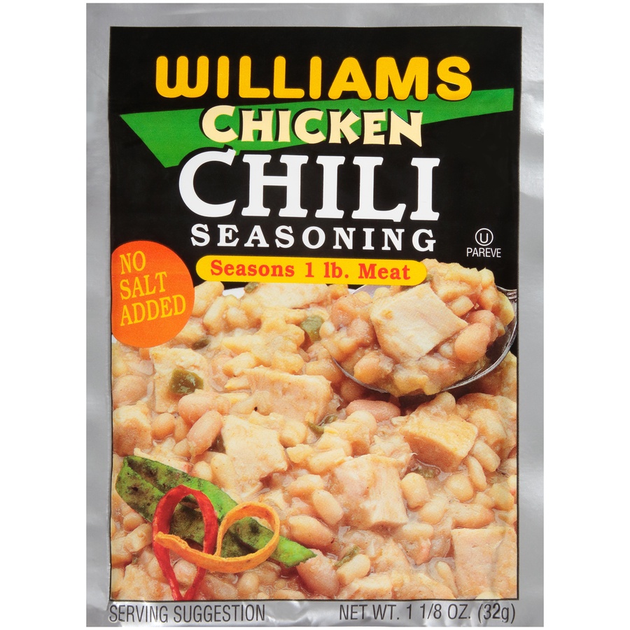 slide 1 of 2, Williams Chicken Chili Seasoning, 1.125 oz