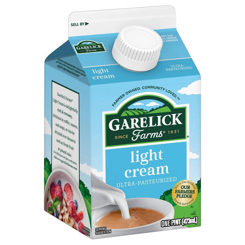 slide 4 of 4, Dairy Pure Garelick Farms Dairy Pure Cream - Ultra Pasteurized, Light, 16 fl oz