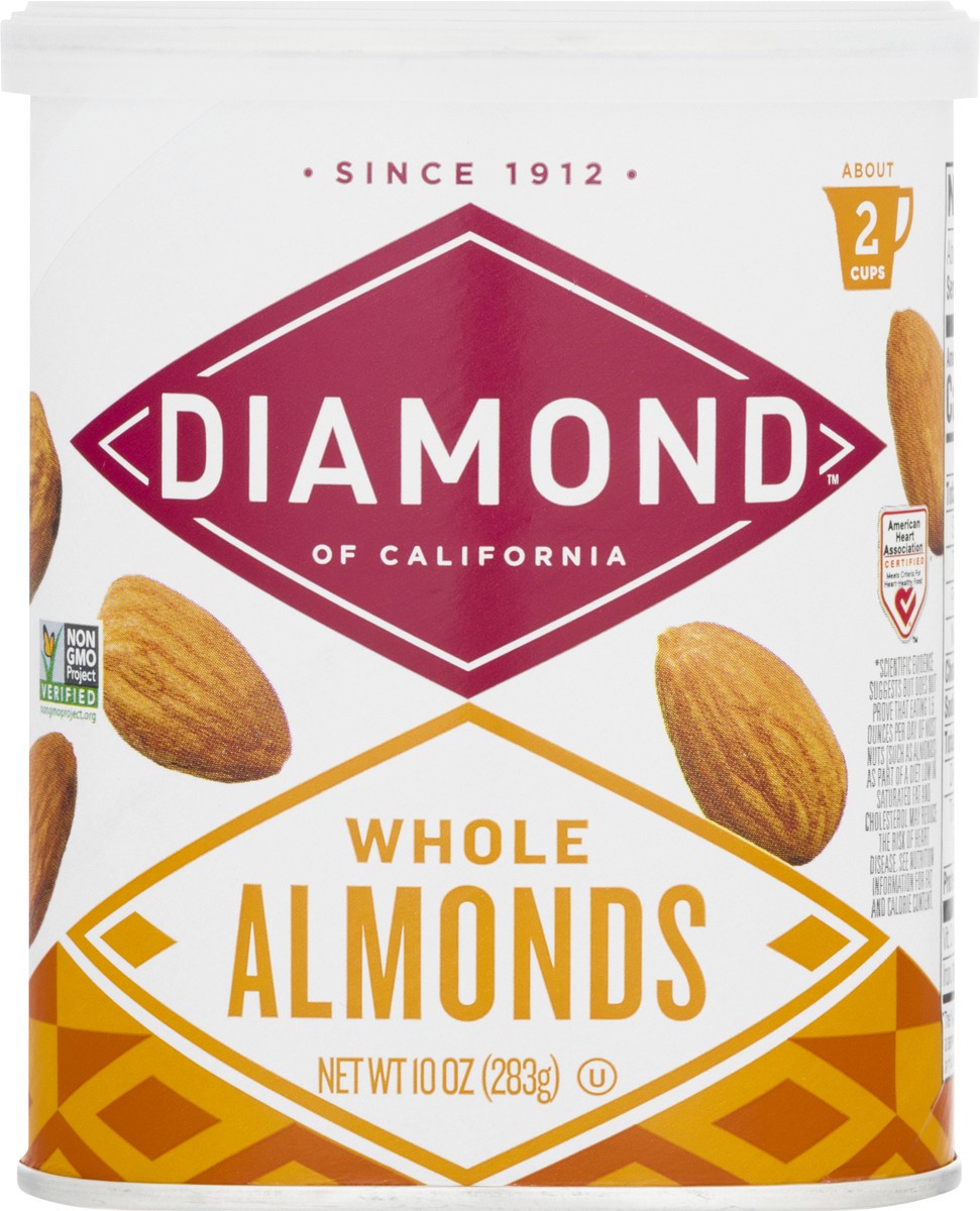 slide 7 of 13, Diamond Whole Almonds 10 oz, 10 oz