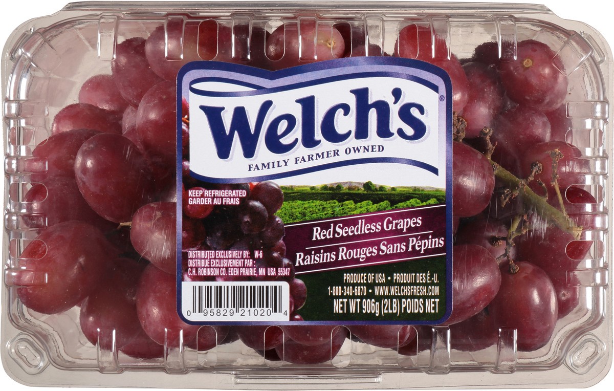 slide 6 of 9, Welch's Seedless Red Grapes 2 lb, 2 lb