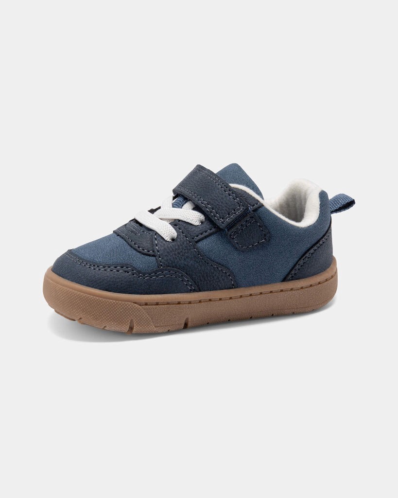 slide 3 of 6, Carter's Baby Boy Every Step® First Walker Casual Shoes - Blue/Brown Navy/Brown 5.5, 1 ct