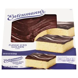 Entenmann''s Fudge Iced Golden Cake, 17 oz