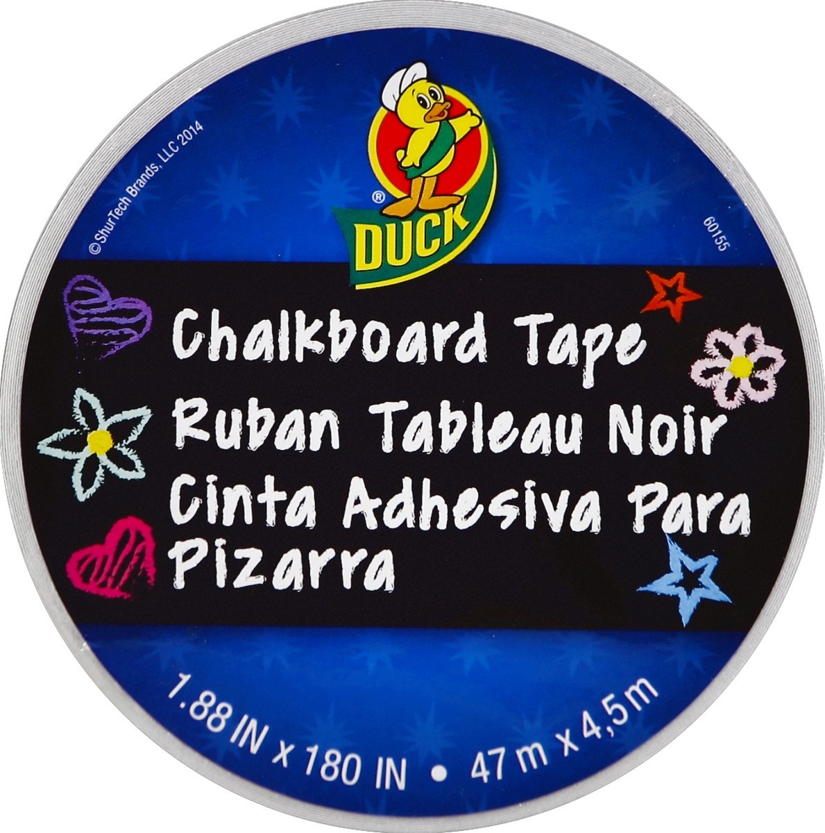 slide 3 of 3, Duck Brand Chalkboard Tape, 5 yd