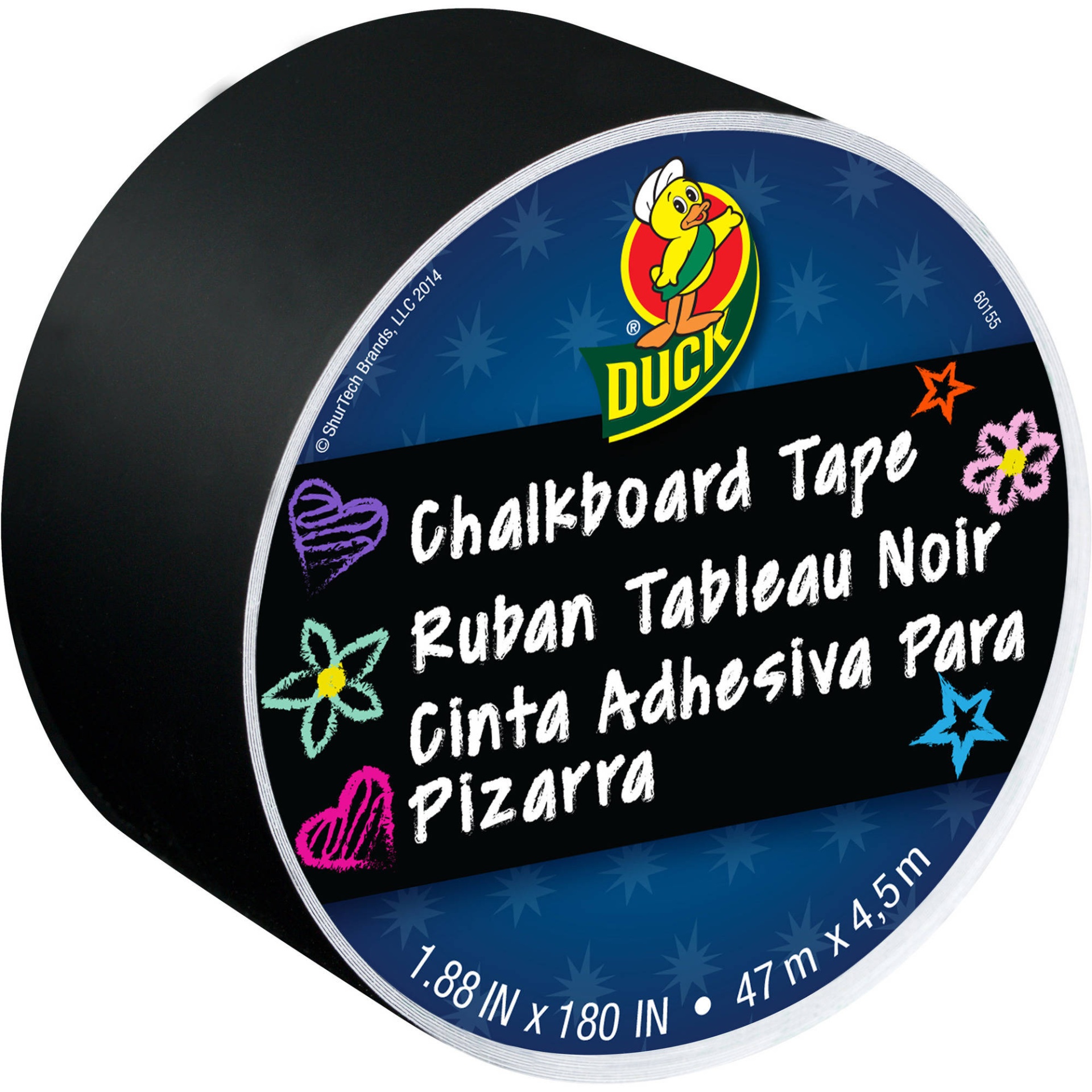 slide 1 of 3, Duck Brand Chalkboard Tape, 5 yd