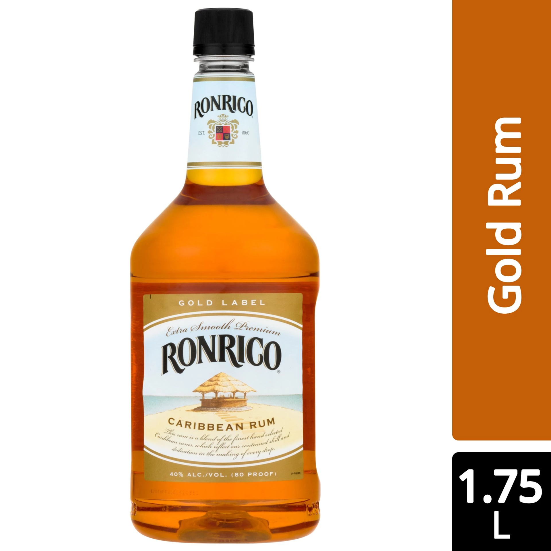 slide 1 of 1, Ronrico Gold Caribbean Rum 1.75 L, 1.75 liter