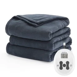 Sunbeam Heated M/P Blanket - Blue