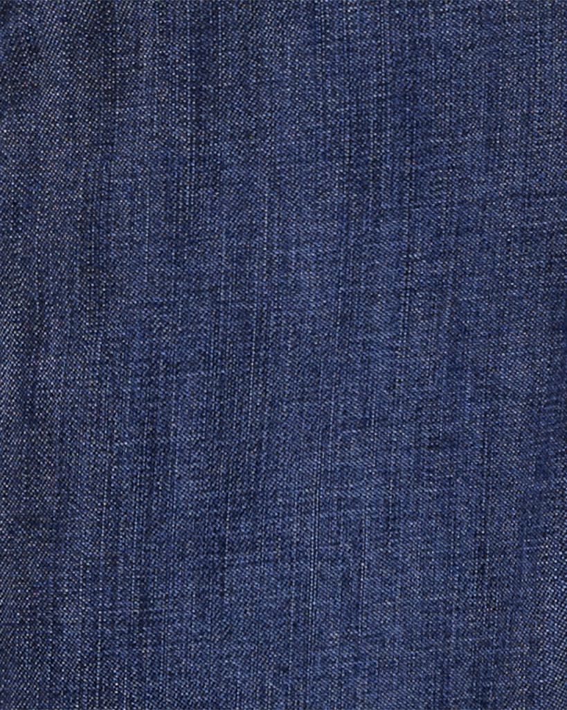 slide 2 of 3, Oshkosh Toddler Buffalo Plaid-Lined Overalls Dark Wash 4T, 1 ct