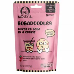 Molly Bz Bobadoodles Snickerdoodles with Mini Strawberry Boba Cookies