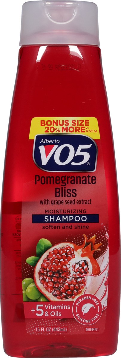 slide 4 of 10, Alberto VO5 Moisturizing Pomegranate Bliss With Grape Seed Extract Shampoo, 15 fl oz