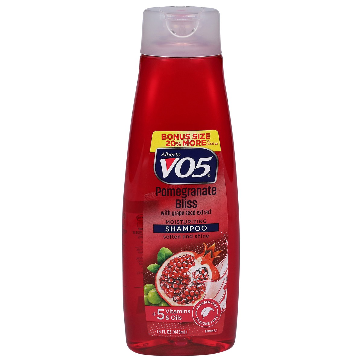 slide 10 of 10, Alberto VO5 Moisturizing Pomegranate Bliss With Grape Seed Extract Shampoo, 15 fl oz