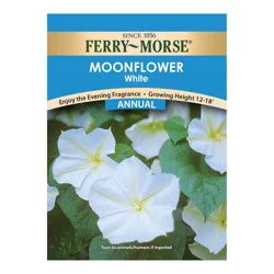 Ferry Morse Ferry-Morse Evening Glory White Moonflower Seed Packet
