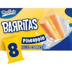 Marinela Barritas Pineapple Filled Cookies, 8 packs, 15.52 oz