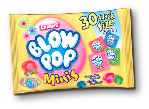 slide 1 of 1, Charms Easter Blow Pops Minis Bag, 8.5 oz