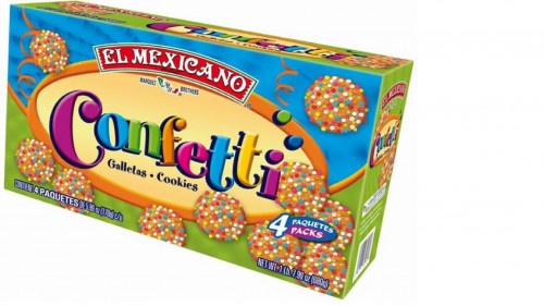 slide 1 of 1, El Mexicano Confetti Galletas 4 Paquetes, 1 lb 7 oz