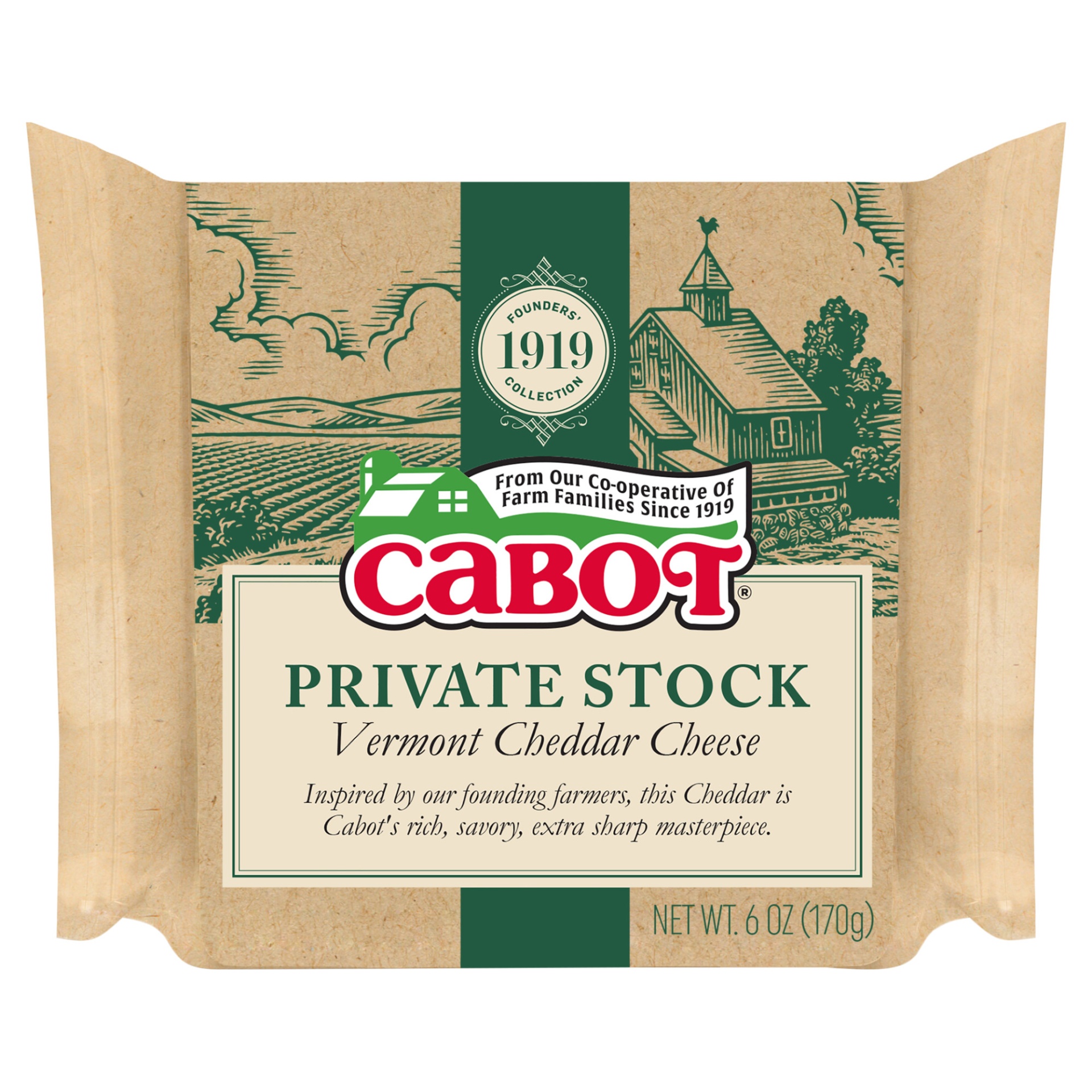slide 1 of 3, Cabot Private Stock Cheddar Cheese, 6 oz