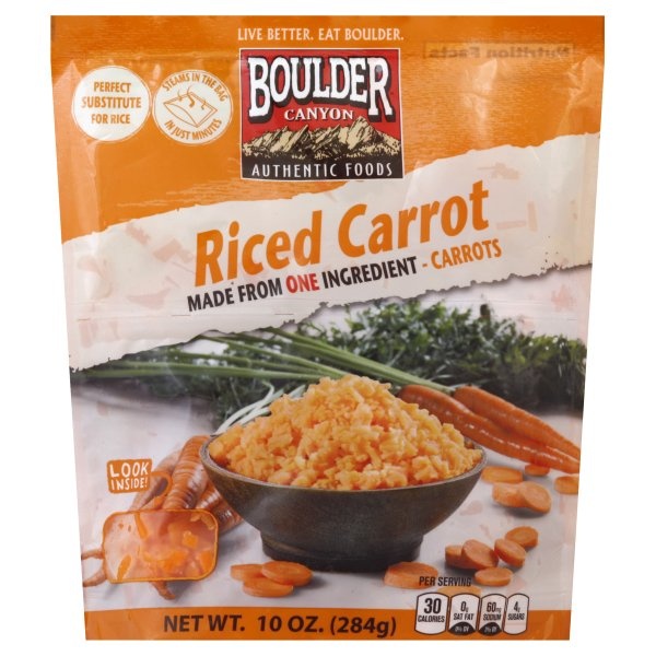 slide 1 of 1, Boulder Canyon Riced Carrot 10 oz, 10 oz