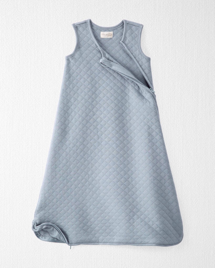 slide 4 of 4, Littleplanet Baby Doubleknit Zip Wearable Blanket Heather Grey M, 1 ct