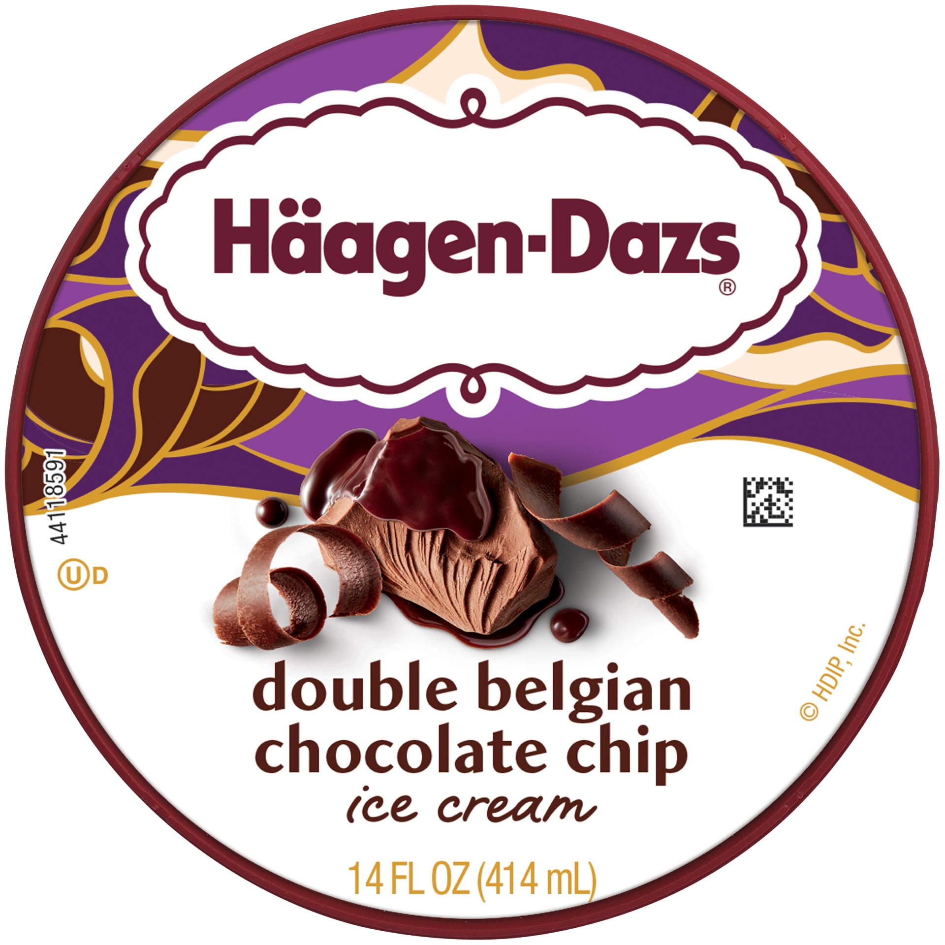 slide 7 of 7, Haagen-Dazs Double Belgian Chocolate Chip Ice Cream, 14 oz