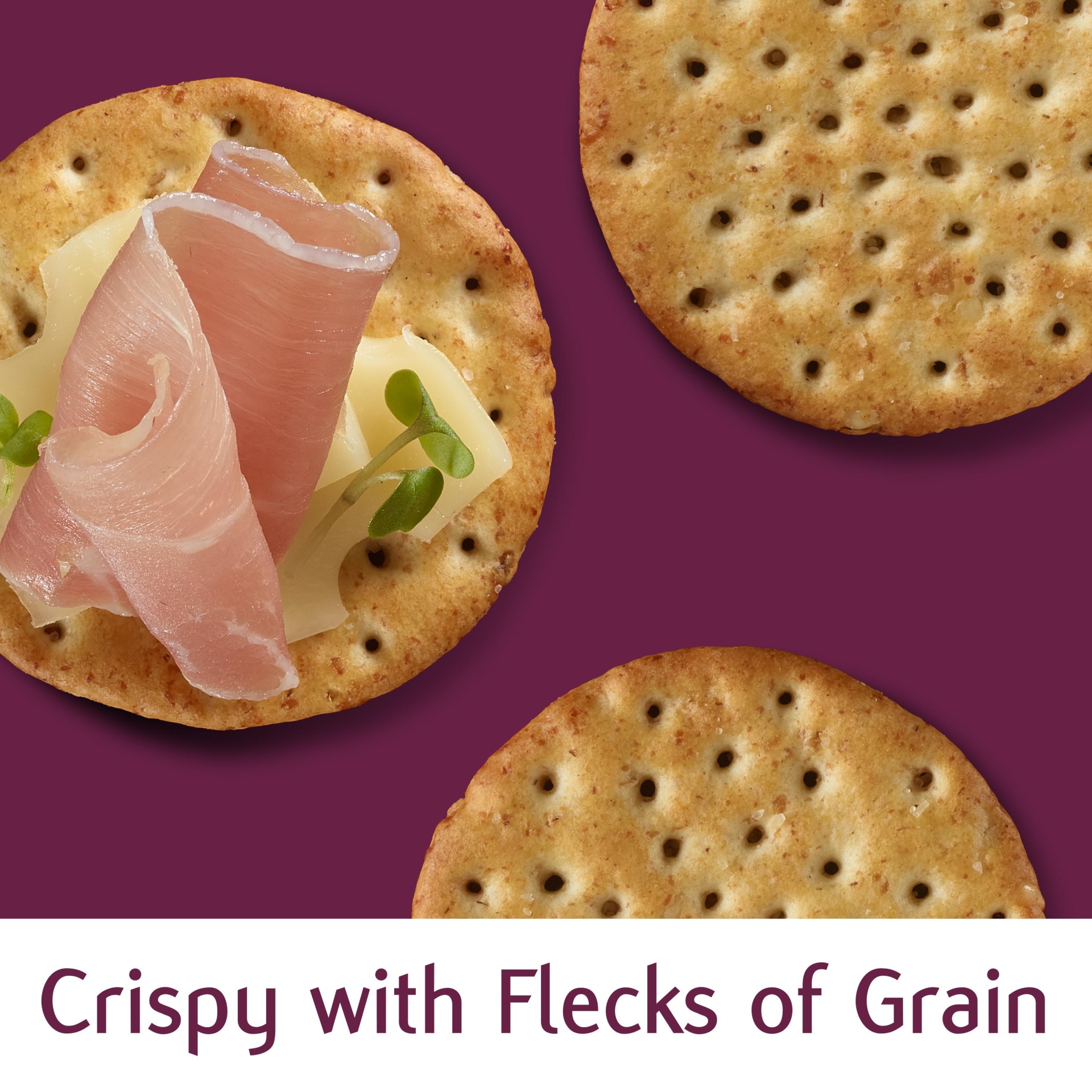 slide 7 of 7, Kellogg's Toasteds Crackers, Toasted Wheat Crackers, Party Snacks, Harvest Wheat, 8 oz
