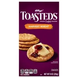 Kellogg's Toasteds Crackers, Harvest Wheat, 8 oz