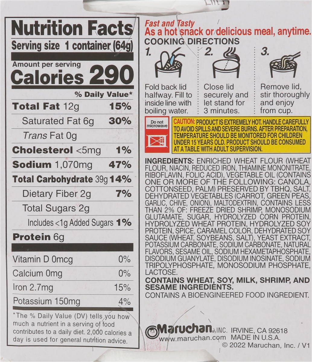 slide 5 of 9, Maruchan Instant Lunch with Shrimp Ramen Noodle Soup 2.25 oz, 2.25 oz