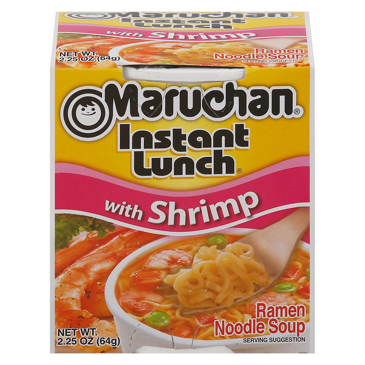 slide 1 of 9, Maruchan Instant Lunch with Shrimp Ramen Noodle Soup 2.25 oz, 2.25 oz