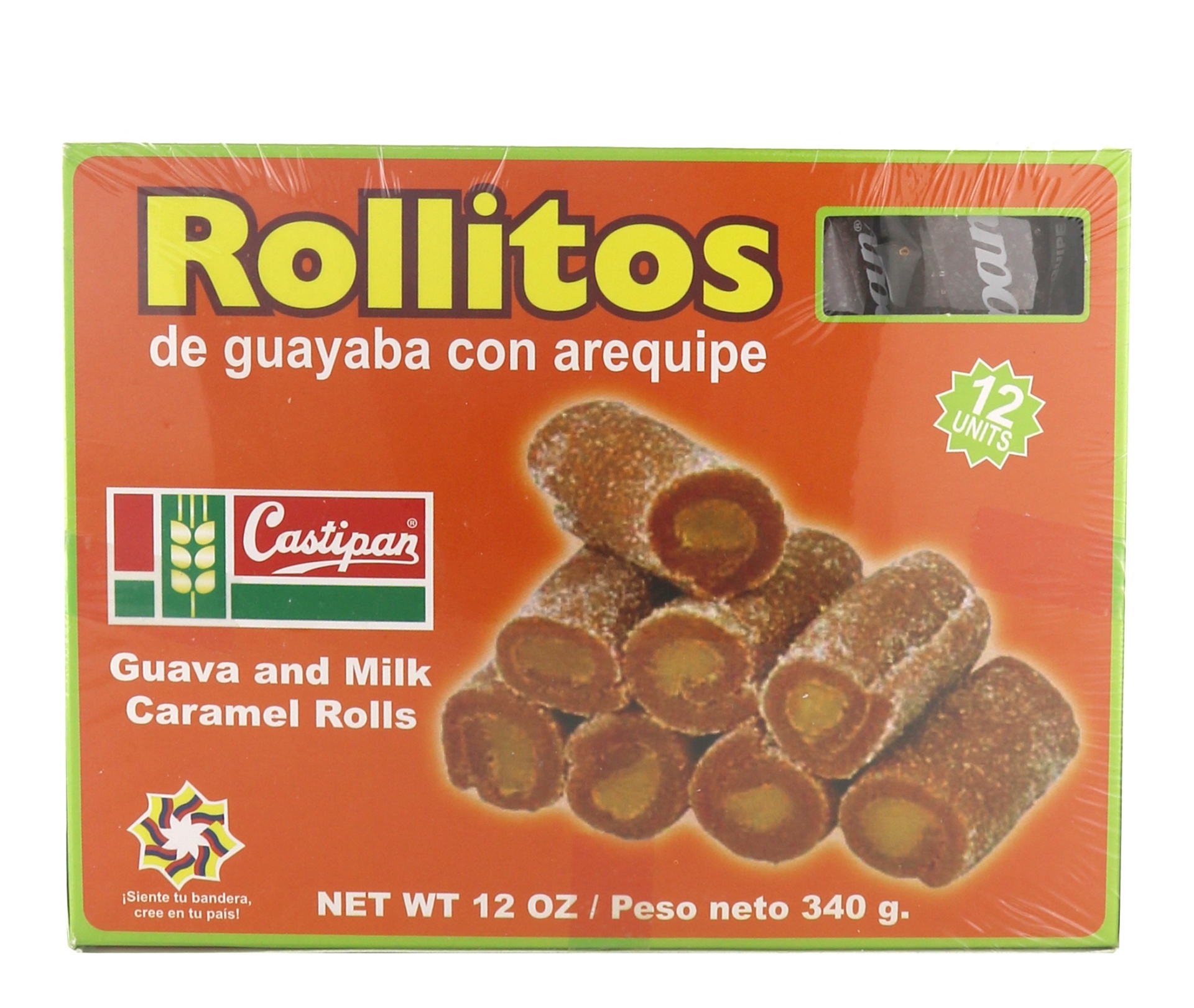 slide 1 of 1, Rollitos De Guayaba Con Arequipe, 12 oz